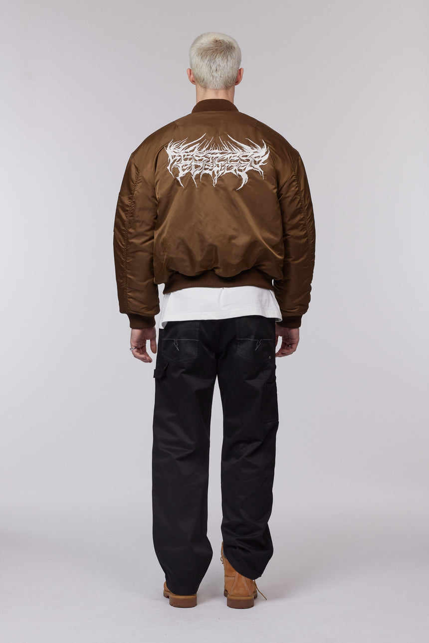 Restless Energy Bomber Jacket - Brown