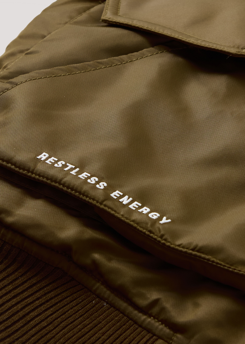 Restless Energy Bomber Jacket - Brown