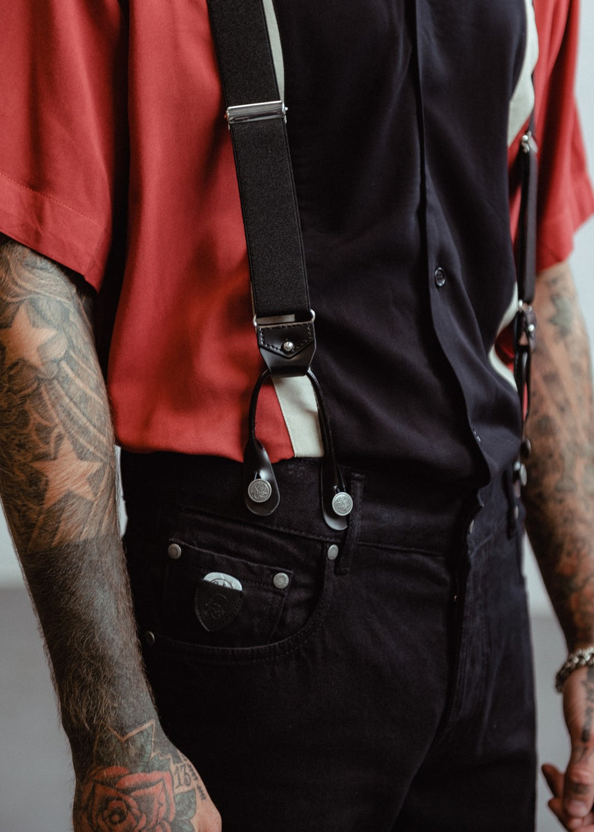 Walter Contrast Panel Bowling shirt