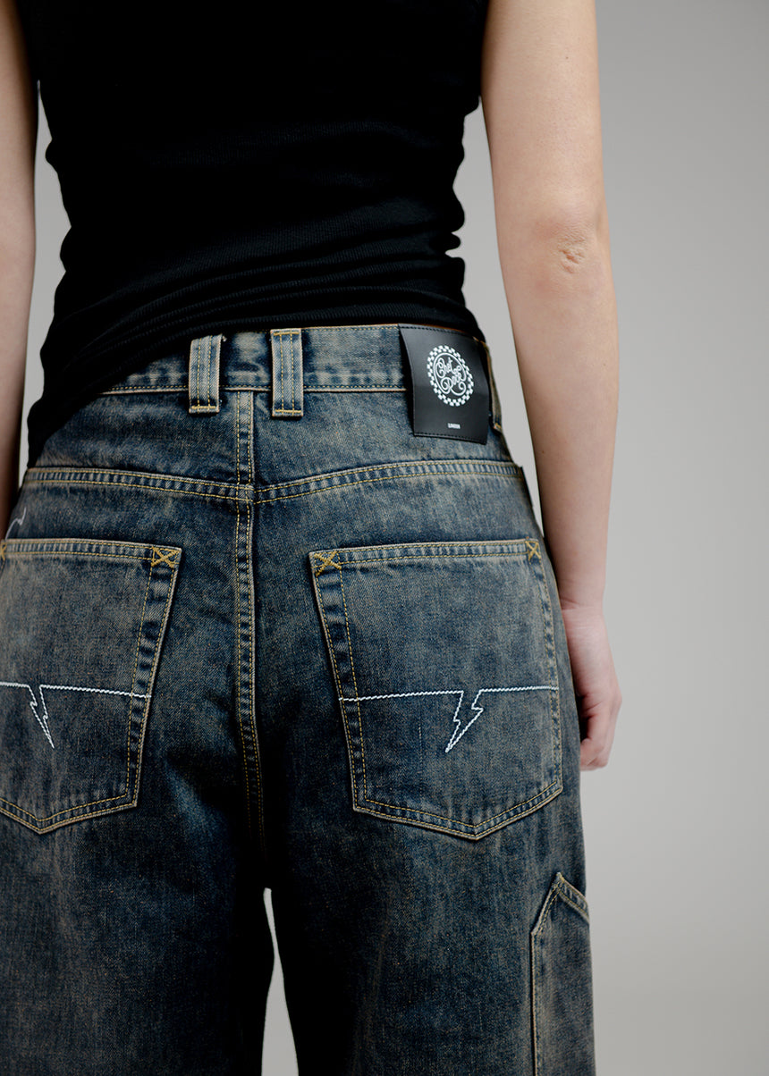 Slouch Jeans - Marble