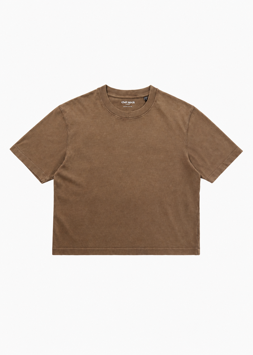 Lisbon Cropped T Shirt Fade Out