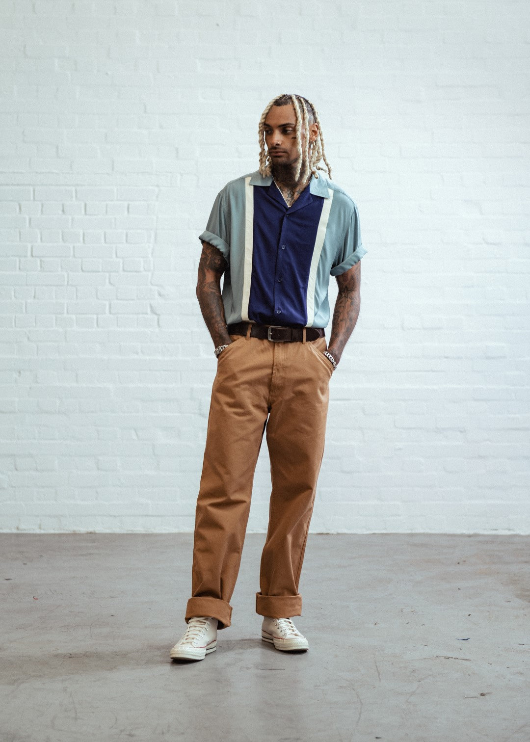 Walter Contrast Panel Bowling shirt – Chet Rock