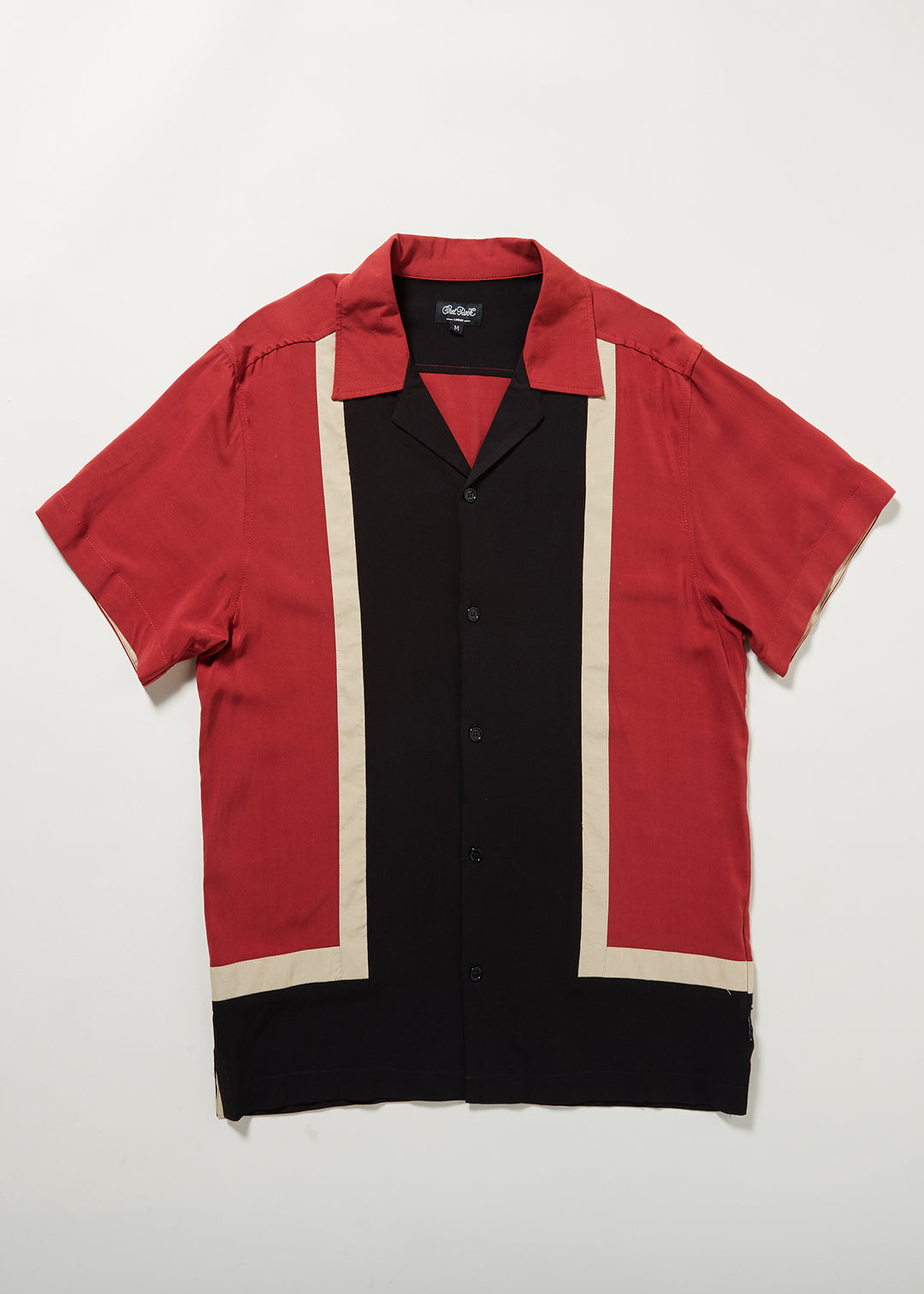 Walter Contrast Panel Bowling shirt